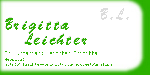 brigitta leichter business card